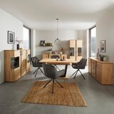 Mömax Široka Komoda Nature, Barva Hrasta, Črna | Shoptok.si