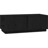  Stolić za kavu crni 110 x 50 x 40 cm od masivne borovine Crna | Shoptok.si