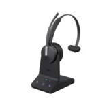 WH64 Mono Teams Slušalice Brezžični Obruč za glavo Pisarna / klicni center USB Tip-C Bluetooth Črna