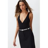 TRENDYOLMILLA Ženski bodi TWOSS24BD00032, Crni Cene