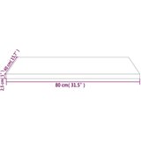  Mizna plošča bela 80x40x2,5 cm trdna borovina pravokotna | Shoptok.si