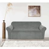 Blue Bell siva-navlaka za trosed velvet