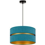  Duolla - Luster na sajli DUO 1xE27/15W/230V prečnik 40 cm tirkizna/zlatna | Eponuda.com