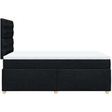 vidaXL Box spring postelja z vzmetnico črna 120x190 cm blago, (21310862) | Shoptok.si