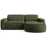 Makamii Zelena kutna garnitura od šenila (s desnim kutom/s ležaljkom) Omao – | shoptok.hr