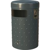  Zbiralnik odpadkov za uporabo na prostem, prostornina 50 l, VxØ 555 x 330 mm, antracitne barve Cene