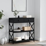 vidaXL Konzolni stol crni 75 x 28 x 75 cm od konstruiranog drva Cijene