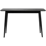 Črna stranska mizica 40x120 cm Fabio –