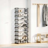  Stalak za cipele 10 slojeva sivi 54x28x158 cm netkana tkanina | Eponuda.com