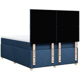 Krevet s oprugama i madracem plavi 140x200 cm od tkanine | shoptok.hr
