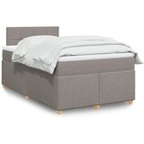  Krevet s oprugama i madracem smeđesivi 120 x 190 cm od tkanine | shoptok.hr