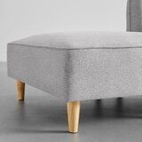Bessagi Home počivalnik fanny, svetlo siva, s taburejem | Shoptok.si