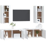  4-dijelni set TV ormarića bijeli od konstruiranog drva | shoptok.hr