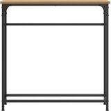  Konzolna stolica s policom Umjetnički hrast 75 x 19,5 x 75 cm | shoptok.hr
