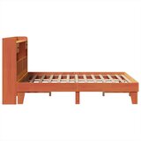  Posteljni okvir brez vzmetnice voščeno rjav 140x190 cm borovina, (21607051) | Shoptok.si