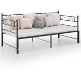 The Living Store Izvlečni posteljni okvir črn iz kovine 90x200 cm - Posteljni Okvir, (21530440) | Shoptok.si