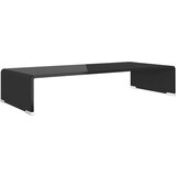 vidaXL Stalak za TV/Monitor Stakleni Crni 70x30x13 cm | shoptok.hr