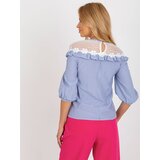 LAKERTA Blouse-LK-BZ-509336.55P-white-blue | shoptok.hr