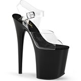 Pleaser USA Pleaser Flamingo-808 Clear/Black 44 Cene