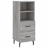Maison Chic Komoda - Predalnik siva sonoma 34,5x34x90 cm inženirski les, (21717648) Cene