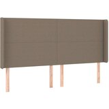  LED uzglavlje smeđesivo 163 x 16 x 118/128 cm od tkanine | shoptok.hr