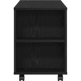 TV ormarić s kotačićima crni hrast 102x34,5x43 cm | shoptok.hr