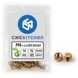 CNC Kitchen Threaded Inserts M4 Short, M4 x 4.0 (50 pcs) | Eponuda.com