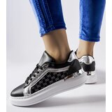 Gemre Black sneakers with silver embellishment Leo | Shoptok.si