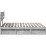  Krevetna konstrukcija Beton 180 x 200 cm Čvrsto borovo drvo Slike