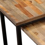  Set od 2 Uklapajuća Stolića od Obnovljene Tikovine | Eponuda.com