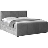 MID.YOU postelja boxspring 180 cm x 200 cm , leseni material svetlo siva | Shoptok.si