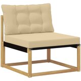  Set vanjskih sofa 7 kom. Bijela i bež Čvrsto drvo akacije | shoptok.hr