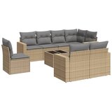  9-dijelni set vrtnih sofa s jastucima bež od poliratana | shoptok.hr