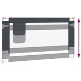  Sigurnosna ograda za dječji krevet tamnosiva 150x25 cm tkanina | shoptok.hr