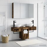  Set ormarića za kupaonicu 4 pcs Dimljeni hrast | shoptok.hr