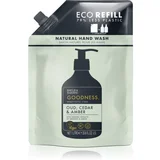 Goodness Oud, Cedar & Amber naravno tekoče milo za roke REFILL 1000 ml
