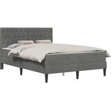  Okvir kreveta s madracem Tamno siva 120 x 190 cm Baršun | shoptok.hr