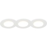 QAZQA Komplet treh vgradnih reflektorjev bela z LED 3000K 4W IP65 - Blanca Cene