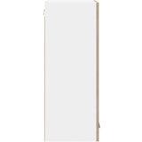 Viseći ormarić s pohranom Sonoma hrast i bijela 40 x 31 x 80 cm | shoptok.hr