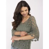 Italy Moda Blouse-MI-BZ-9007.77-khaki | Shoptok.si