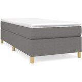  Za krevet s oprugama tamnosivi 80 x 200 cm od tkanine | shoptok.hr