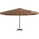  Vrtni suncobran s aluminijskom šipkom 500 cm bež | shoptok.hr