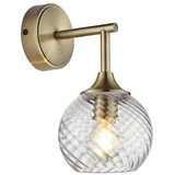  Endon 103173 - Zidno svetlo ALLEGRA 1xE14/7W/230V mesing/proziran | Eponuda.com