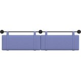  Držeće uzglavlje Zidne Traper plava 210 x 55 x 5 cm tkanina - Trapere plave boje 200 cm bez LED svjetla | shoptok.hr