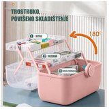 HOMEMATES Kutija za odlaganje lekova 28/20/16 - Roze | Eponuda.com