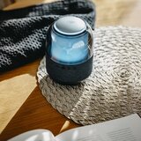  Aku. 1500mAh LED RGB prenosni bluetooth 5.0 zvočnik USB FM radio črn Slike