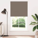 Rolo zavjesa za zamračivanje boje kave 130x210 cm Širina tkanine 126,6 cm Poliester | Shoptok.si