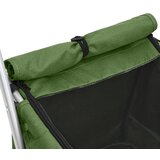  Sklopiva kolica za pse zelena 100x49x96 cm od lanene tkanine | shoptok.hr