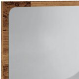  Kupaonsko ogledalo s LED svjetlom boja drva 60x8,5x38 cm | shoptok.hr