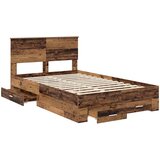  Krevetna konstrukcija Staro drvo 120 x 190 cm Konstruirano drvo | shoptok.hr